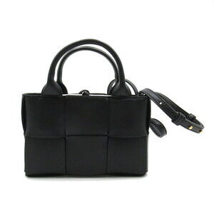 Bottega Veneta Candy Arco Tote Shoulder Bag Leather Black